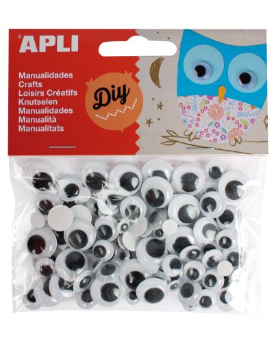 Творчески материали Apli - Движещи се очички, 100 броя - 1