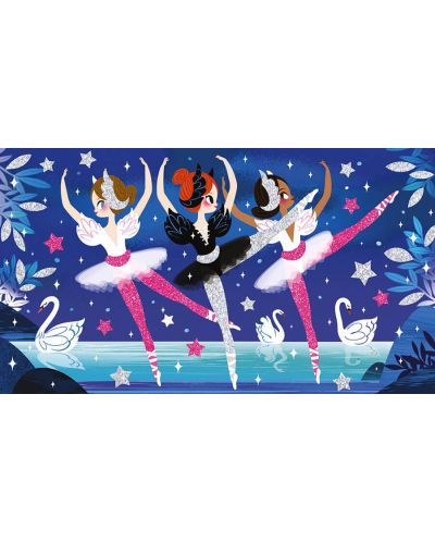 Творчески комплект Janod - Неонови, блестящи балерини - 3