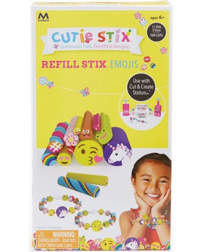 Творчески комплект Maya Toys Cutie Stix - Пълнители за декорация, емоджи