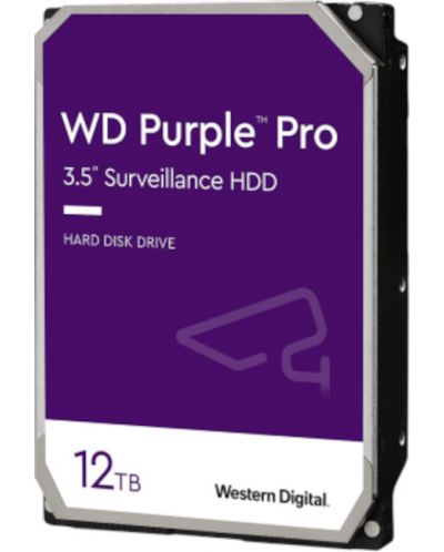 Твърд диск Western Digital - Purple Pro, 12TB, 7200 rpm, 3.5'' - 1