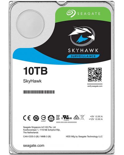 Твърд диск Seagate - SkyHawkAI Guardian Surveillance, 10TB, 7200 rpm, 3.5'' - 1