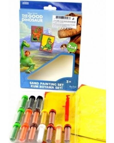 Творчески комплект за рисуване с пясък Red Castle - Добрият динозавър - 2
