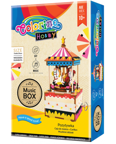 Творчески комплект Colorino Hobby - Направи си сам музикална кутия въртележка - 1