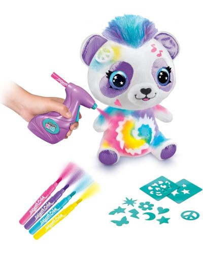 Творчески комплект Canal Toys - Плюшена играчка за оцветяване, Сладка панда - 3