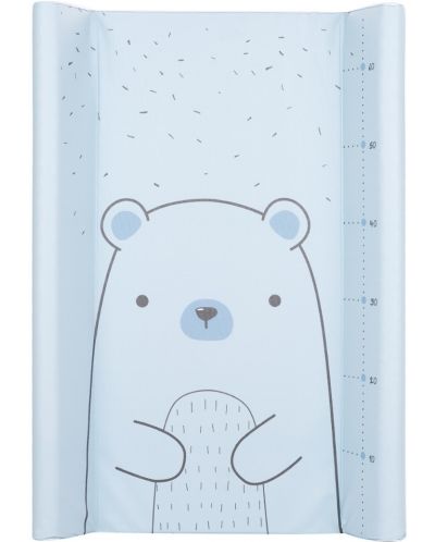 Твърда подложка за повиване KikkaBoo - Bear with me, Blue, 80 х 50 cm - 1