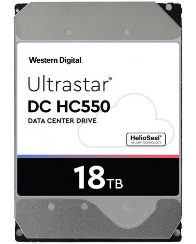 Твърд диск Western Digital - Ultrastar DC HC550, 18TB, 7200 rpm, 3.5'' - 1