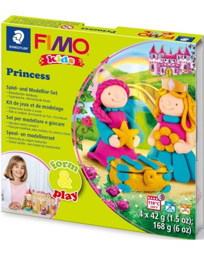 Комплект глина Staedtler Fimo Kids - Princess, 4 x 42 g - 1