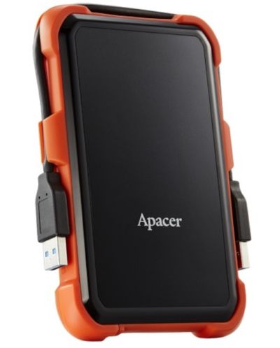 Твърд диск Apacer - AC630, 2TB, 2.5'', черен/оранжев - 2