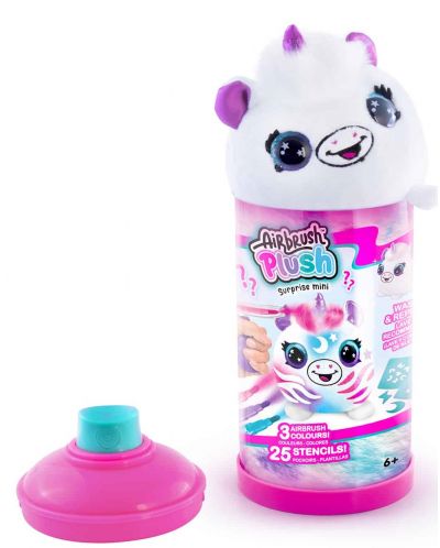 Творчески комплект Canal Toys Airbrush plush - Мини плюшена играчка за оцветяване, 1 брой, асортимент - 3