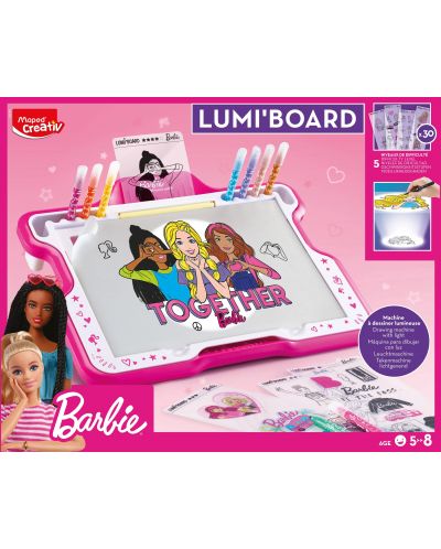 Творчески комплект Maped Creativ - Lumi Board Barbie - 1