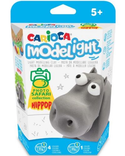 Творчески комплект Carioca Modelight PlayBox - Хипопотам - 1