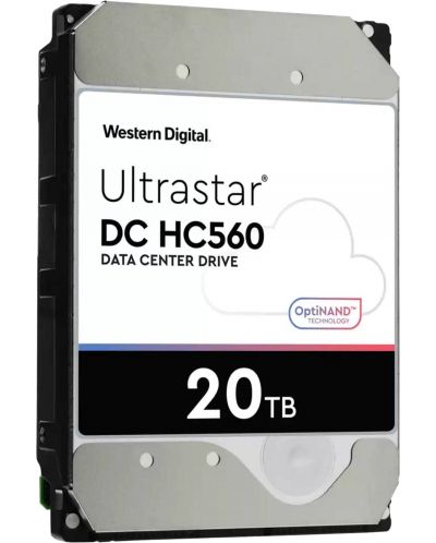 Твърд диск Westen Digital - Ultrastar DC HC560, 20TB, 7200 rpm, 3.5'' - 2