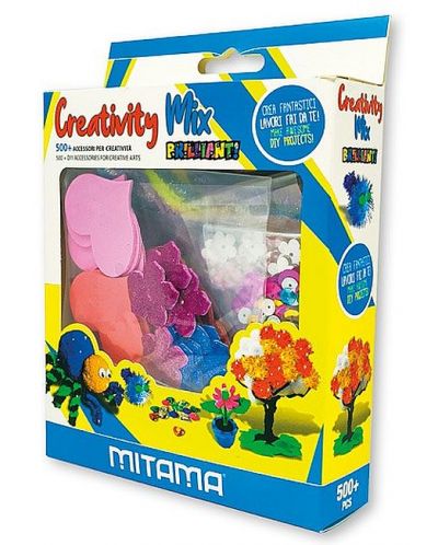 Творчески комплект Mitama - Creativity Mix Brilliant, 500 части - 1