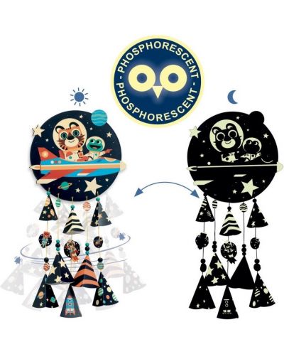 Djeco Комплект Направи Си Сам Вятърни Камбанки Звезди - 2
