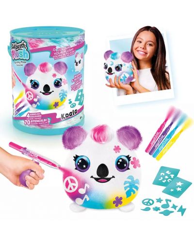 Творчески комплект Canal Toys - Мини плюшена играчка за оцветяване, Коала - 2