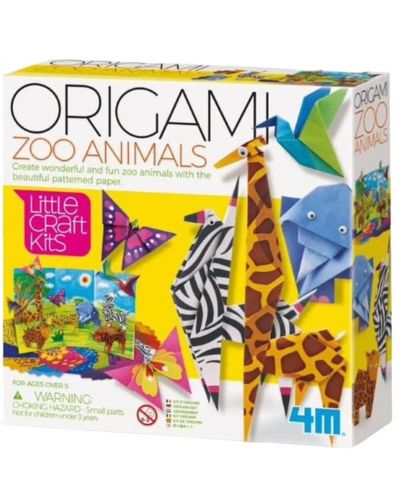Творчески комплект 4M - Оригами, зоологическа градина - 1