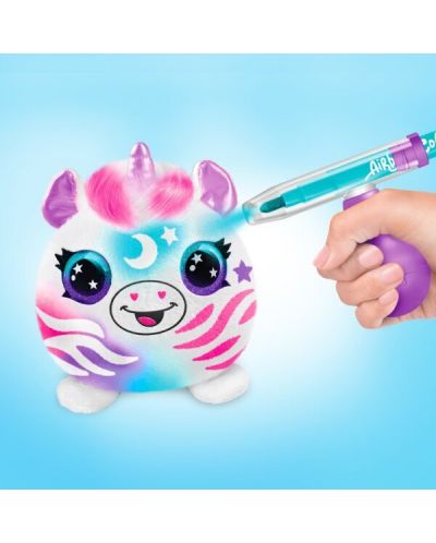 Творчески комплект Canal Toys Airbrush plush - Мини плюшена играчка за оцветяване, 2 броя, асортимент - 4