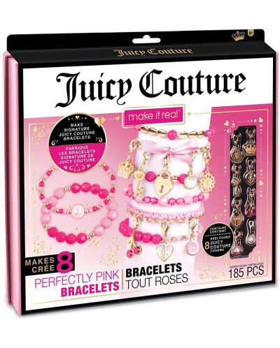 Творчески комплект Make it Real - Juicy Couture, розови гривни - 1