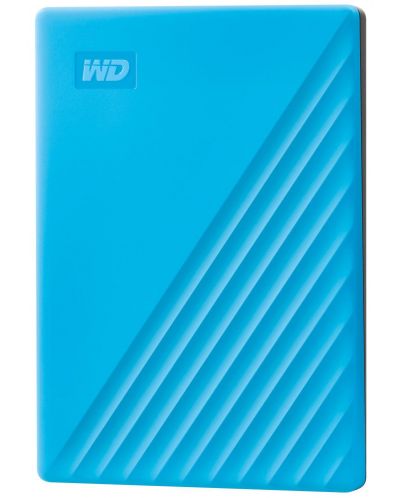 Твърд диск Western Digital - My Passport, 2TB, USB 3.2, син - 1