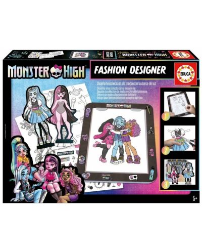 Творчески комплект Educa - Моден дизайнер, Monster High - 2