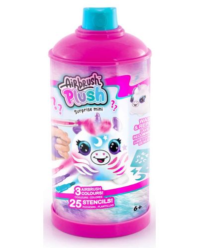Творчески комплект Canal Toys Airbrush plush - Мини плюшена играчка за оцветяване, 1 брой, асортимент - 2