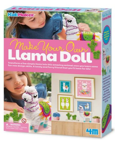 Творчески комплект 4M - Направи си кукла лама - 1
