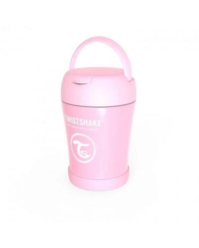 Контейнер за храна Twistshake Insulated Pastel - Розов, 350 ml - 3