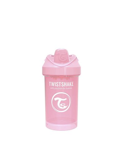 Бебешка чаша с преходен накрайник Twistshake Crawler Cup  - Розова, 300 ml - 3