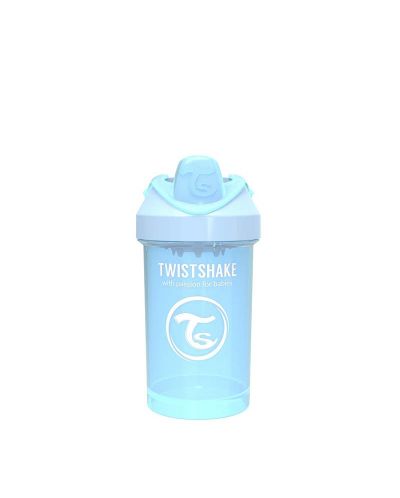 Бебешка чаша с преходен накрайник Twistshake Crawler Cup  - Синя, 300 ml - 1