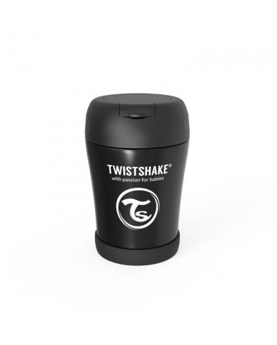 Контейнер за храна Twistshake Insulated Pastel - Черен, 350 ml - 5