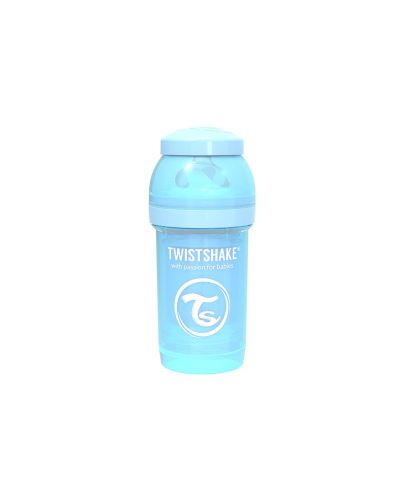 Бебешко шише против колики Twistshake Anti-Colic Pastel - Синьо, 180 ml - 3