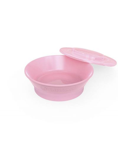 Купичка за хранене Twistshake Plates Pastel - Розова, над 6 месеца - 2