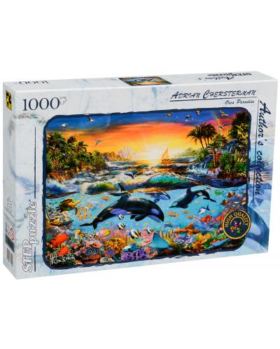 Пъзел Step Puzzle от 1000 части - Подводен рай, Ейдриан Честърман - 1