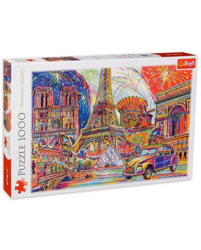 Пъзел Trefl от 1000 части - Цветовете на Париж - 2
