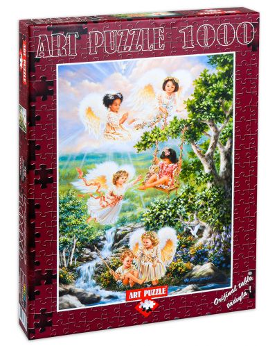 Пъзел Art Puzzle от 1000 части - Ангели на надеждата, Дона Гелсингър - 1