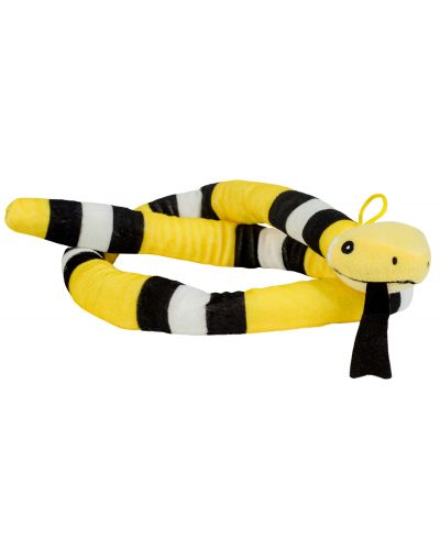 Плюшена играчка Morgenroth Plusch - Жълта змия, 120 cm