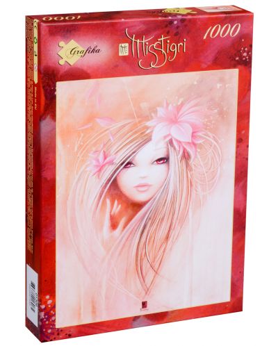 Пъзел Grafika от 1000 части - Розова красавица, Misstigri - 2