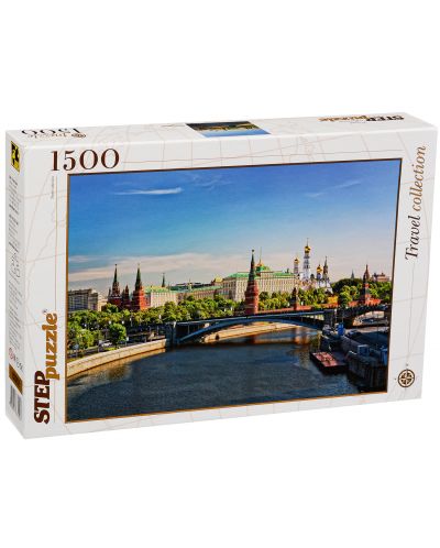 Пъзел Step Puzzle от 1500 части - Кремъл, Москва - 1