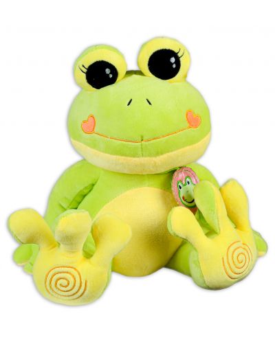 Плюшена играчка Happy Toys - Жаба с герданче, 28 cm