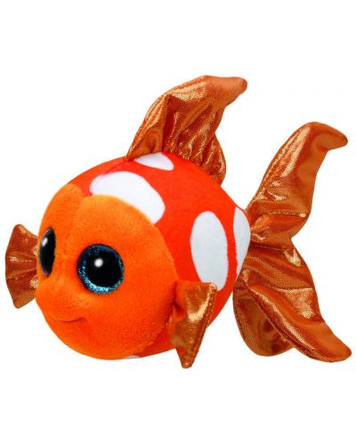 Плюшена играчка TY Beanie Boos - Oранжева рибка Sami, 15 cm - 1