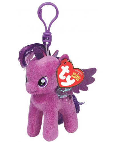 Ключодържател TY Toys My Little Pony - Плюшено пони Twilight Sparkle, 11 cm - 2