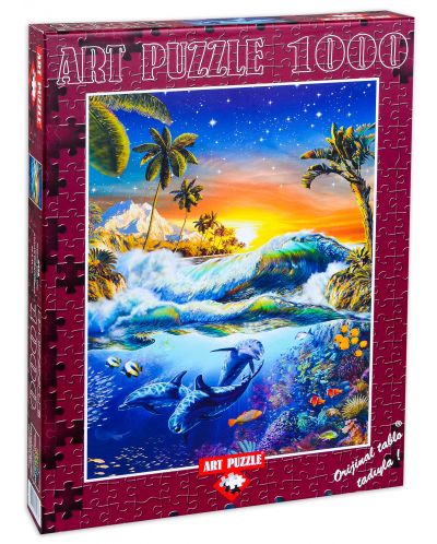 Пъзел Art Puzzle от 1000 части - Хавайска зора, Ейдриан Честърман - 1