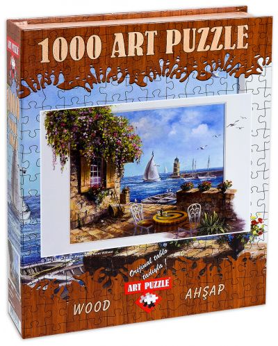 Дървен пъзел Art Puzzle от 1000 части - Тук беше, Рент Уитхар - 1