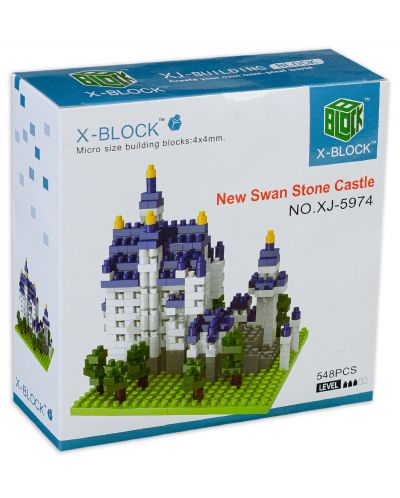 Конструктор X-Block - Замъкът Нойшванщайн, 548 части