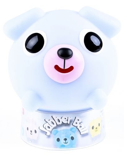 Пищяща гумена играчка Sankyo Toys - Jabber Ball, кученце, синьо - 1
