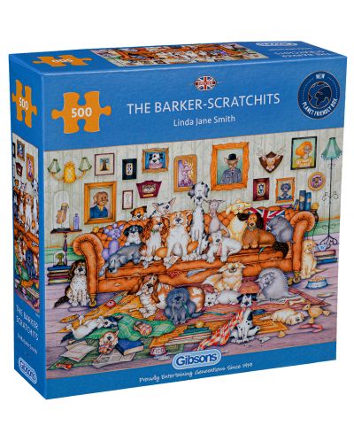 Пъзел Gibsons от 500 части - The Barker-Scratchits, Линда Джейн Смит