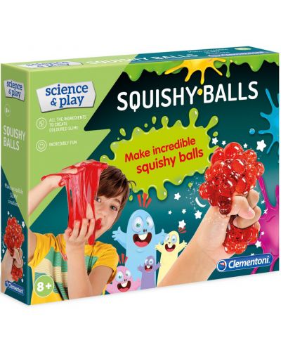 Комплект Clementoni Science & Play - Лаборатория за слайм топки Squishy Balls - 1