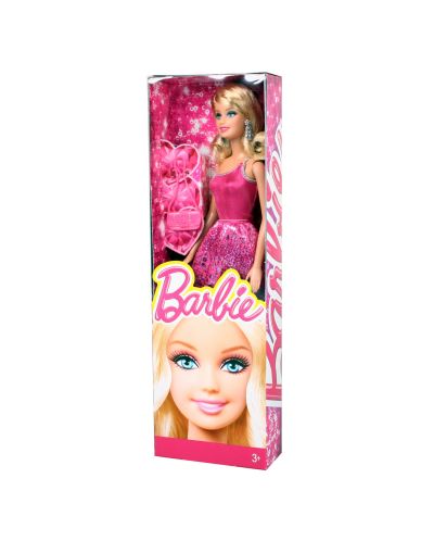 Кукла Mattel - Барби с розова рокля - 2