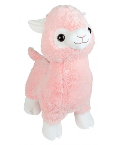Плюшена играчка Morgenroth Plusch - Розова алпака, 85 cm - 1