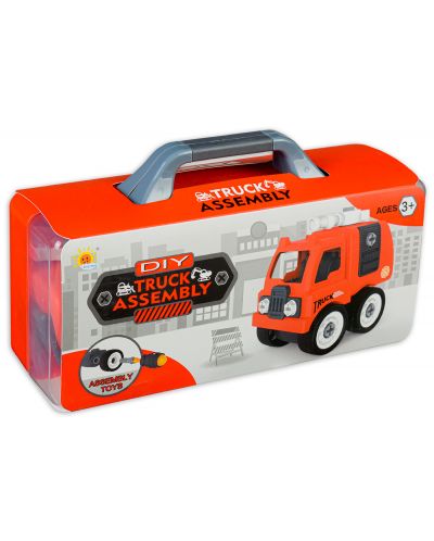Играчка за разглобяване Happy Toys - Пожарна, в куфарче